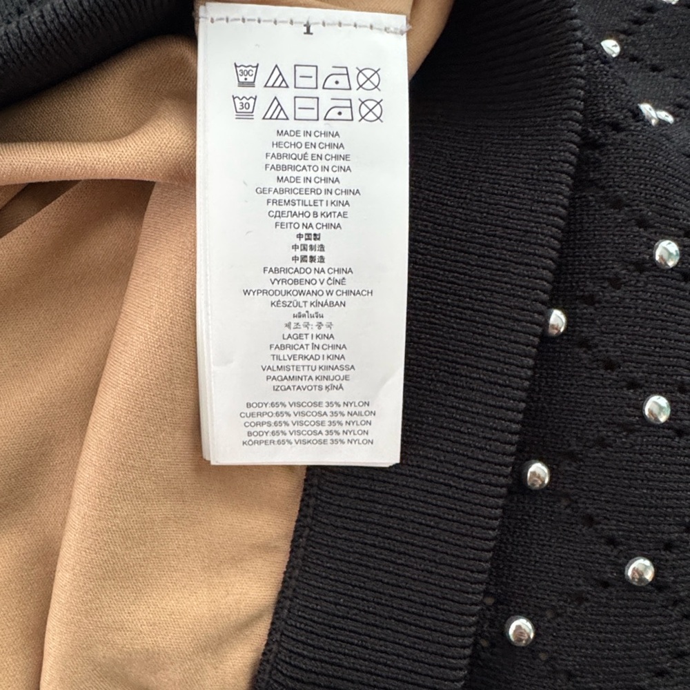 Michael Kors Black Studded Pencil Skirt - Picture 4 of 4